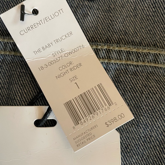 🌟Current Elliot Studded Jean Jacket size 1 Small - Picture 8 of 8